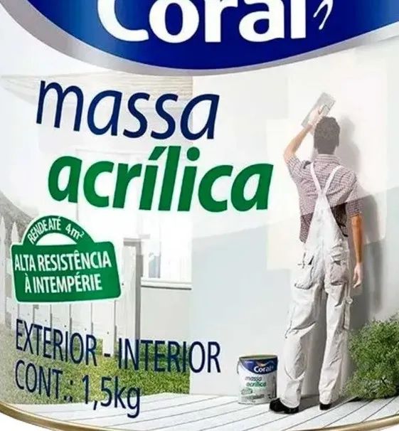 Massa 1,5kg acrilica Coral - Foto 2