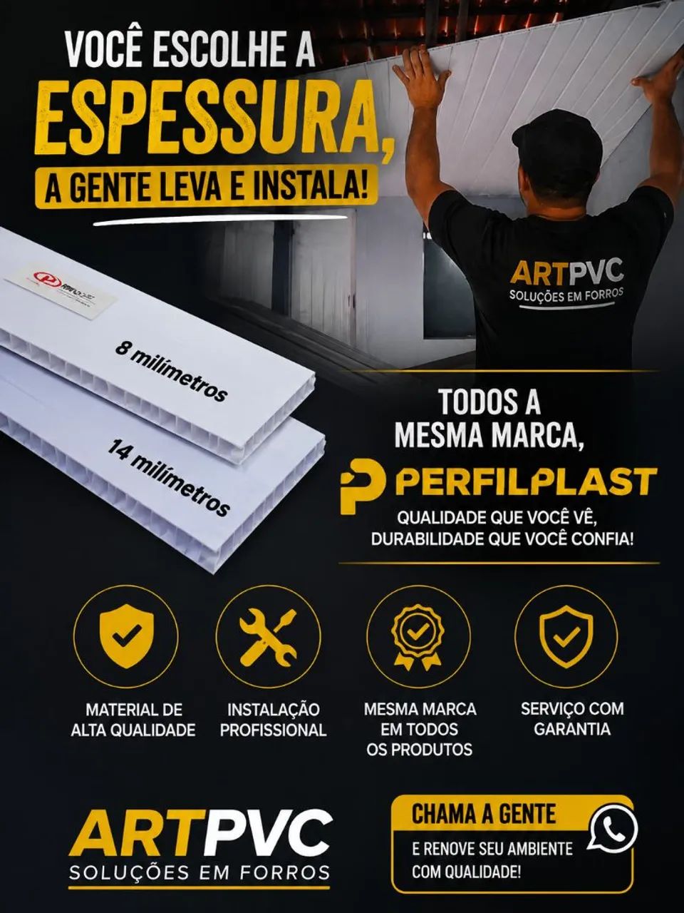 Forro de PVC instalado  - Foto 3