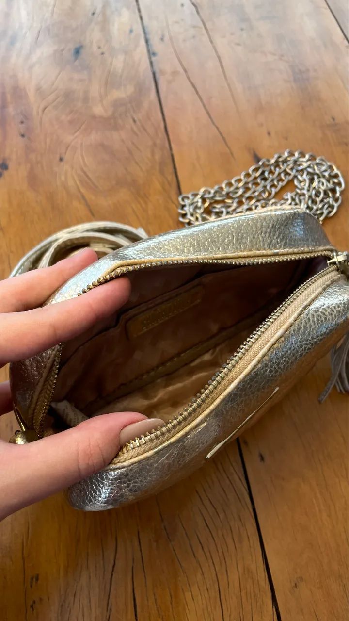 bolsa dourada santa lolla - Foto 3