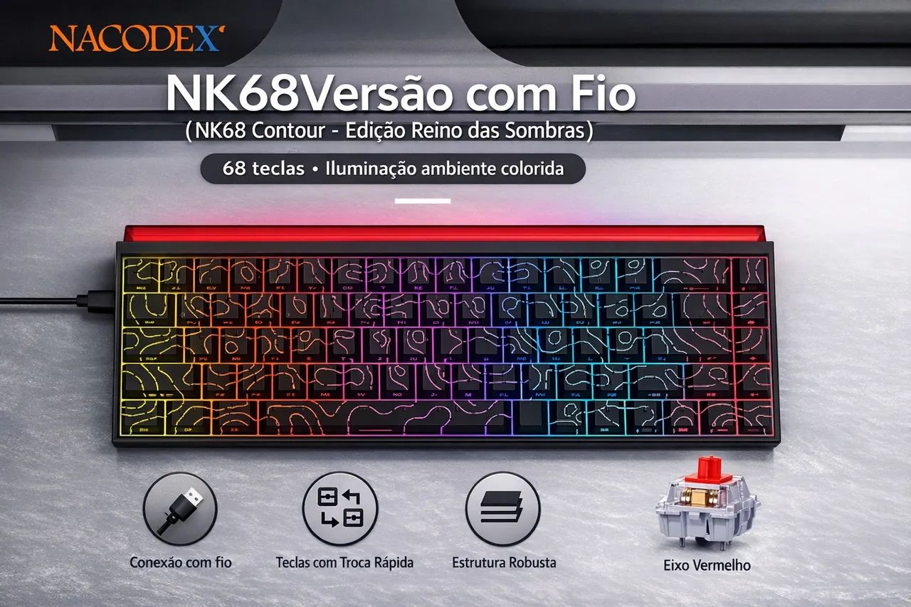 Mouse e teclado gamer valores de 100 a 350 novos  - Foto 2