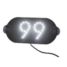Placa Carro Led Motorista Aplicativo 99 - Foto 3