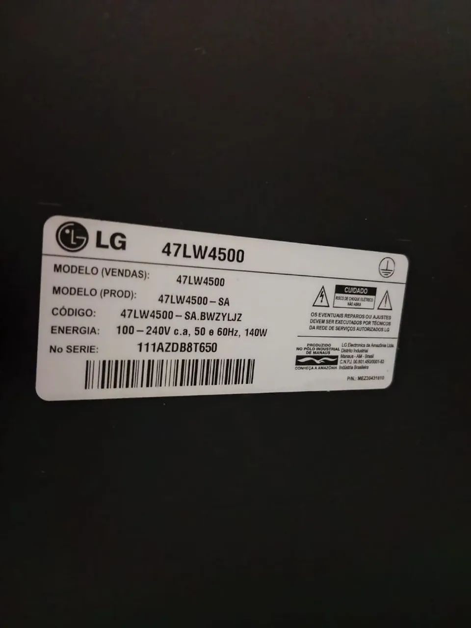 Tv Lg 3D 47 polegadas com óculos  - Foto 2