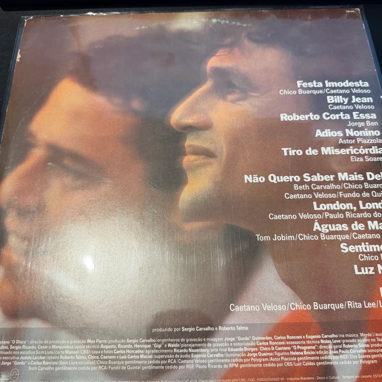 Vinil Chico e Caetano ao vivo 1986 - Foto 2