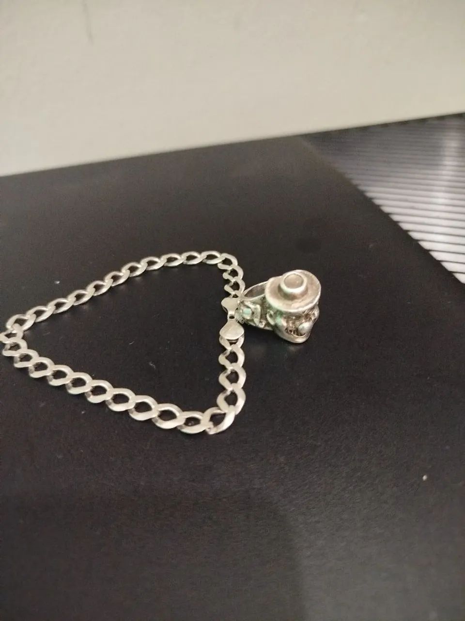 Dedeira e pulseira prata 925 