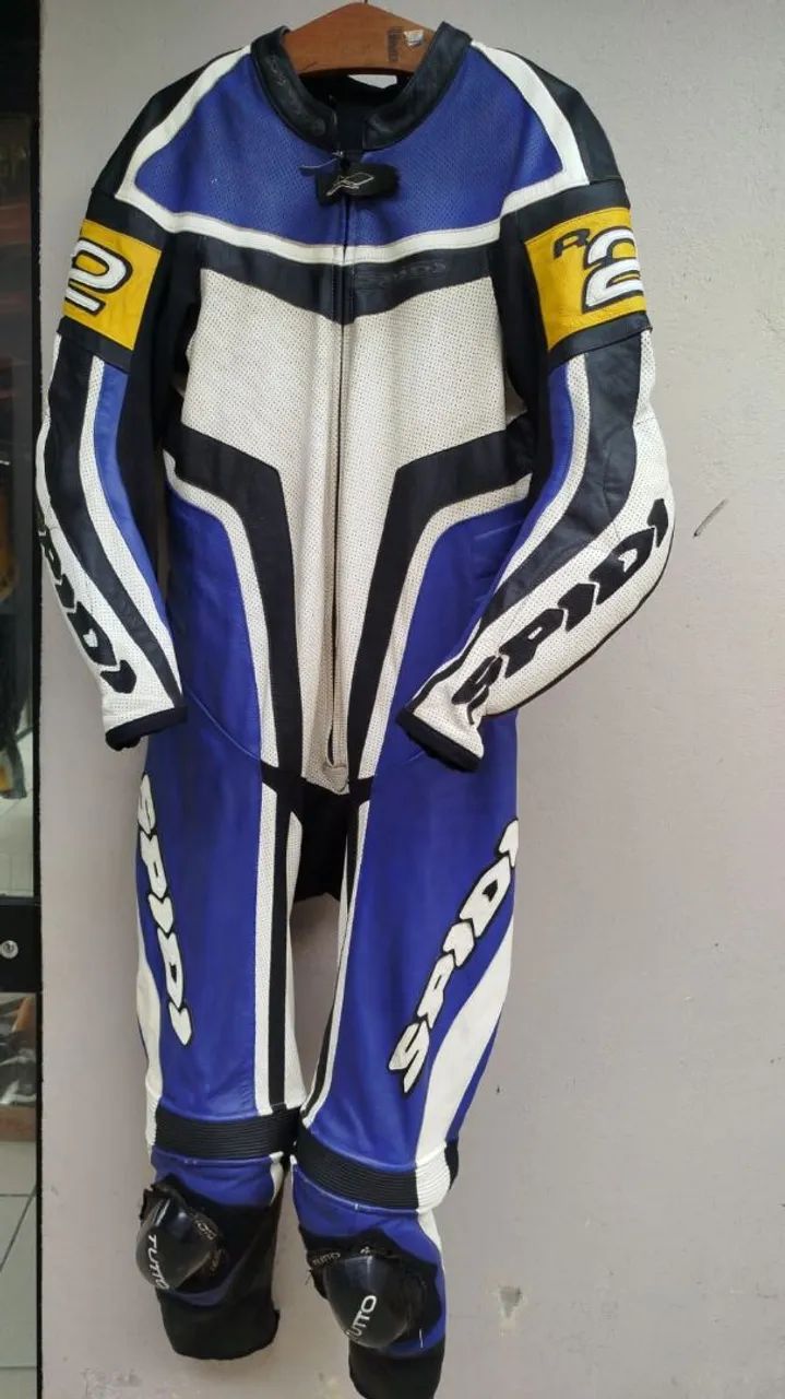 Macacão motociclista Spidi 1 peça TM 54 - Roupas - Barra do Rio