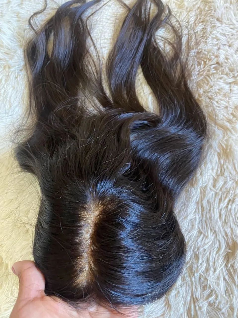 Topo de cabelo Brasileiro Humano 45 cm 