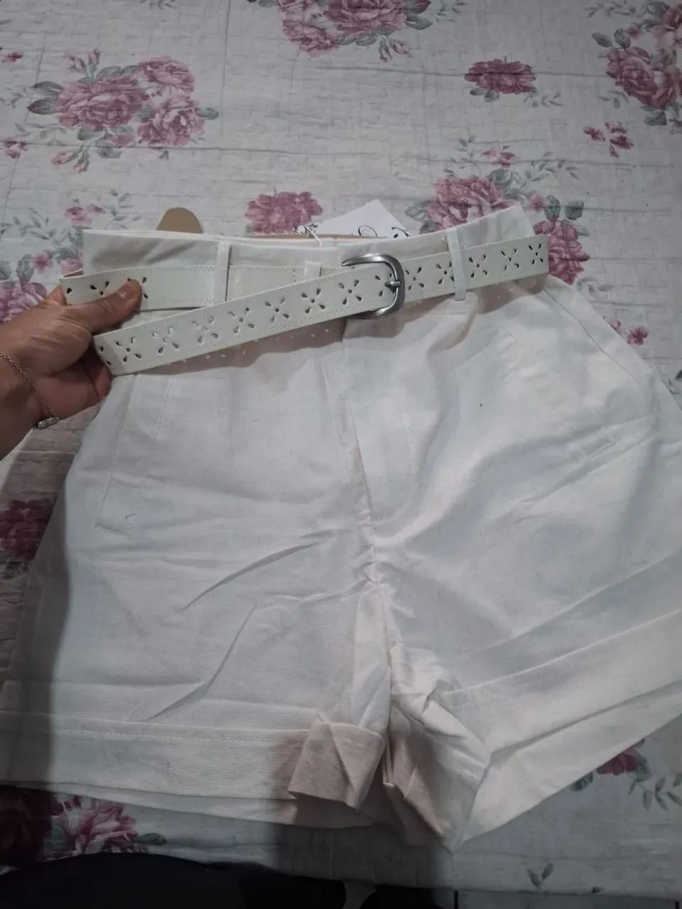 Short feminino, branco (P) - Foto 4