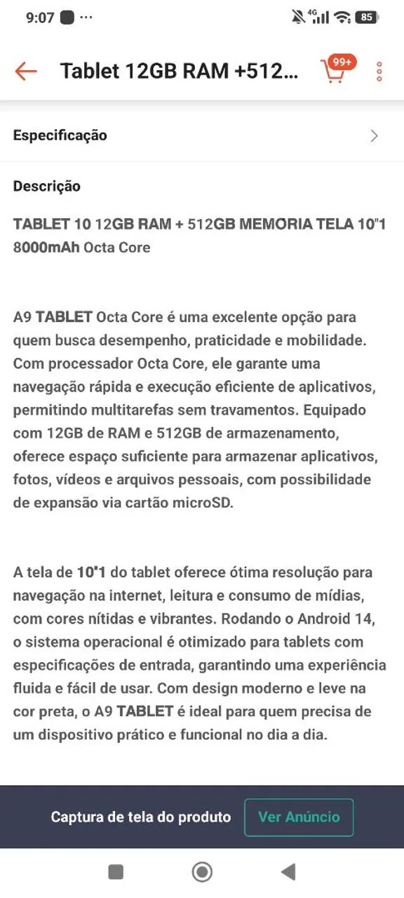 TABLET BML COM ACESSÓRIOS  - Foto 4