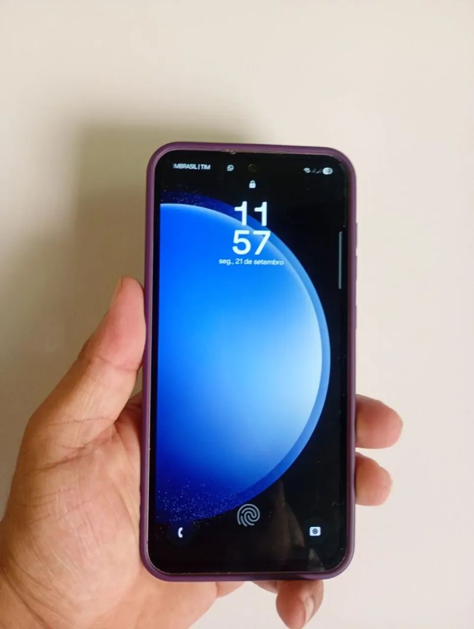 Samsung S23 FE funcionando tudo com caixa e nota.