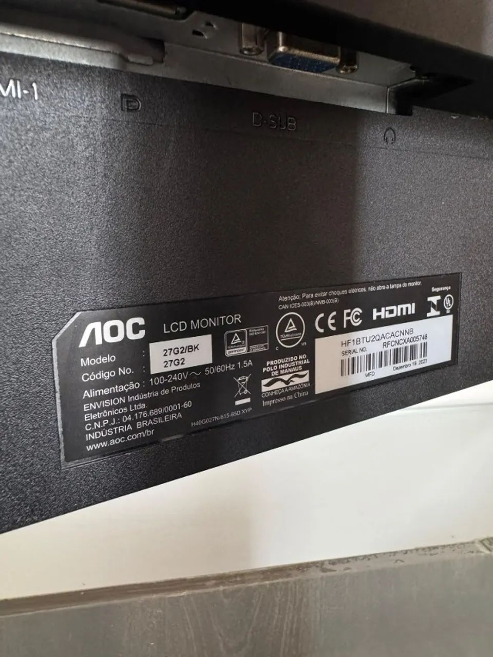 Monitor AOC Hero 144Hz 27 Polegadas - Foto 5