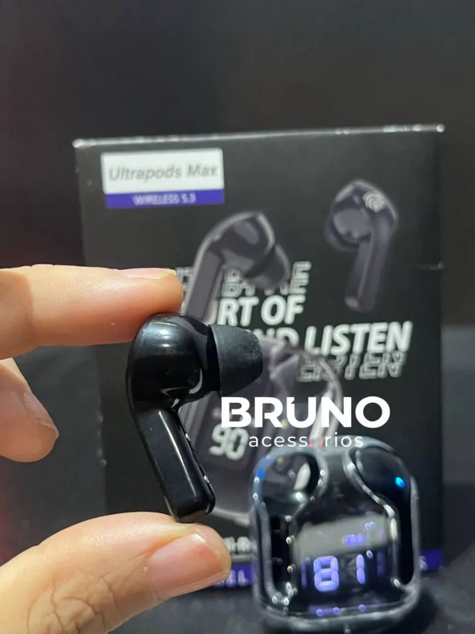 Fone de ouvido Bluetooth com led - Foto 2