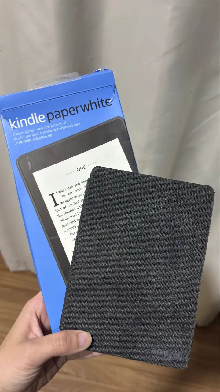 KINDLE PAPERWHITE 10° GERAÇÃO + CAPA ORIGINAL AMAZON + CAIXA ORIGINAL - Foto 2
