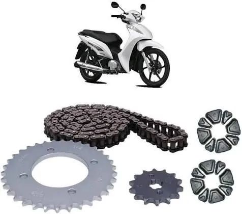 KIT RELAÇÃO P/MOTO BIZ 125/BIZ 100 ENTREGO, ACEITARMOS CARTÃO!? - Foto 2