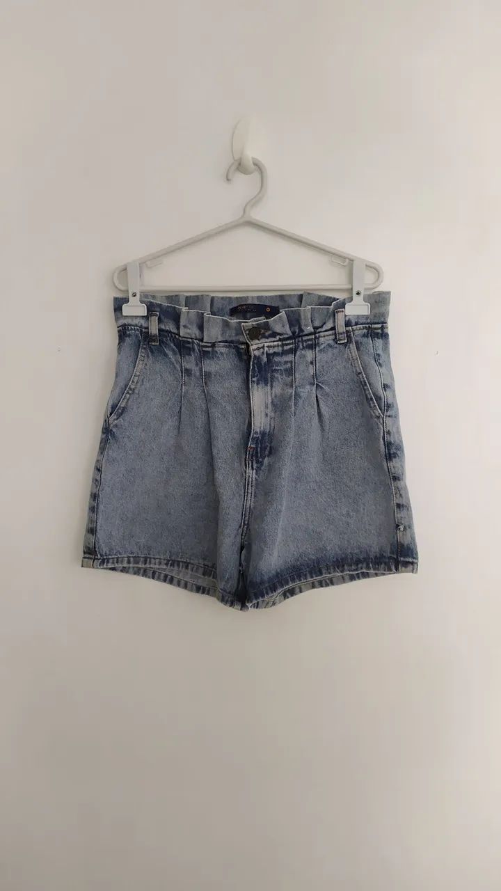 Short jeans BLUE streel Tam 40 e e cropped Tam M  - Foto 3