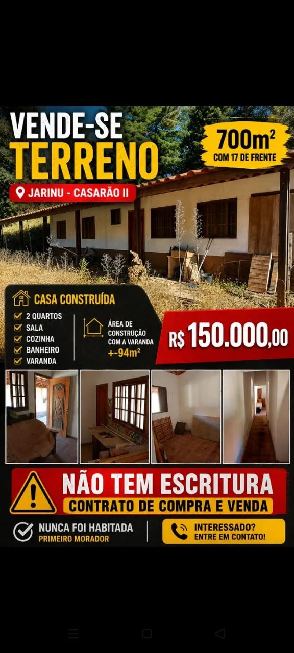 Terreno com 780m² com Casa construída