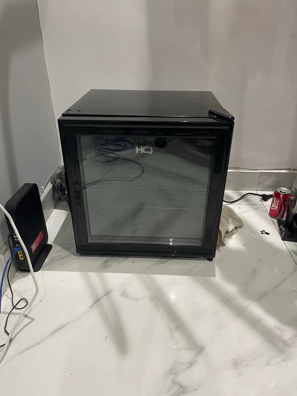 Frigobar Expositor Vertical Hq Vidro 50l Pt Hq-50fbpv