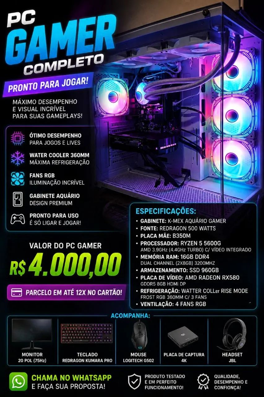 Pc gamer completo 