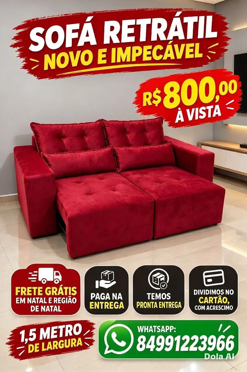Lindos e elegantes sofás retrátil a venda.