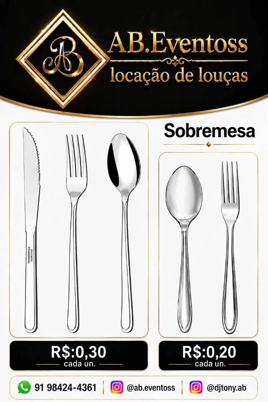 ALUGUEL DE LOUÇAS A PARTIR DE R$:0,20 A UNIDADE. - Foto 5