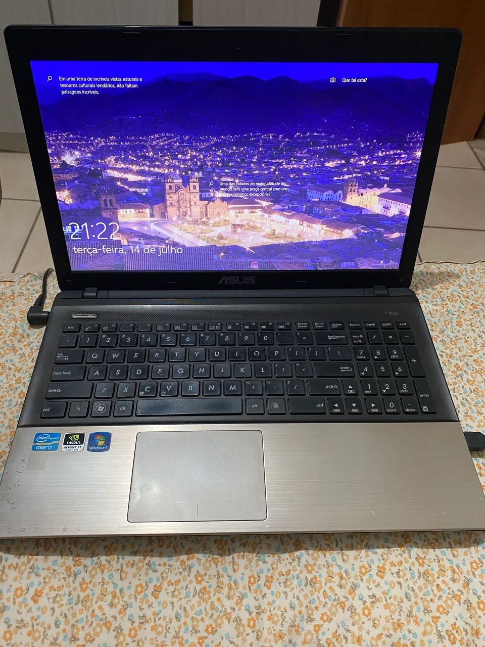 Notebook Asus I7 (3ª gen) 16GB RAM