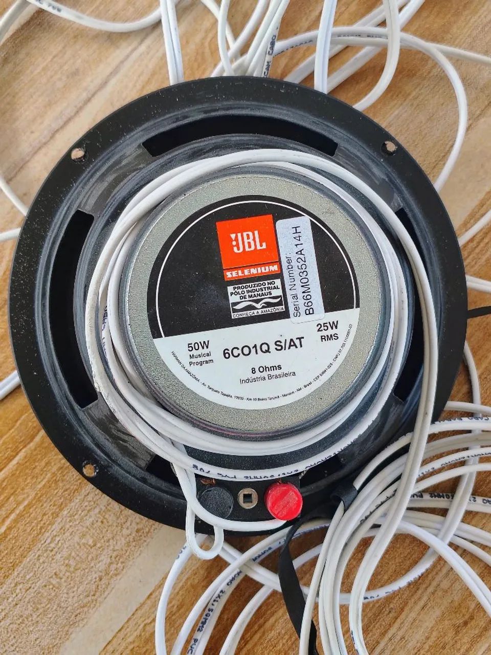  PAR DE AUTO-FALANTE COAXIAL DE EMBUTIR JBL SELENIUM 6CO1Q DE 6 POLEGADAS + PAR ARANDELAS  - Foto 3
