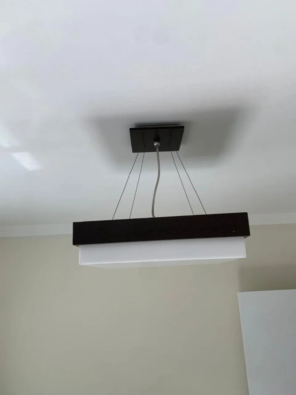 Lustre Pendente Retangular Moderno - 2 Unidades - Perfeito Estado - Foto 5