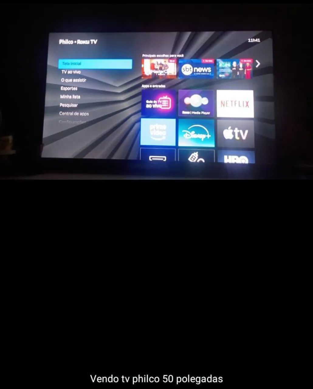 Vendo uma tv de 50 polegadas nova .