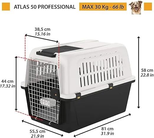 Caixa de Transporte Pet Ferplast Atlas Professional 50 - NUNCA USADA - Foto 4