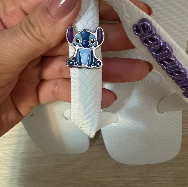 Havaianas com Pingente do Stitch - Foto 2