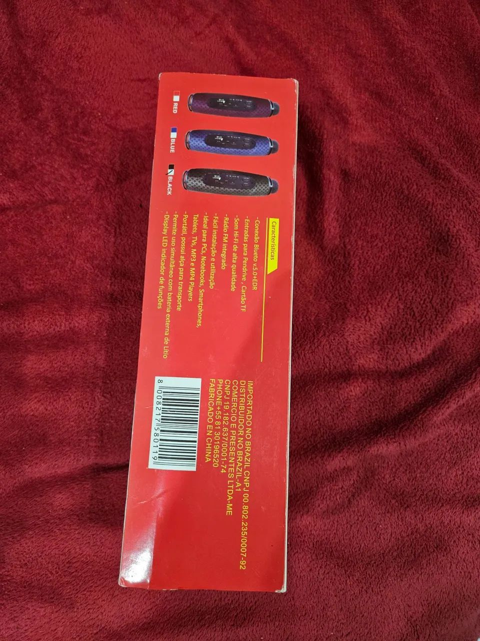 Caixa de som MP3 com Microfone embutido karaoke usb cartão bateria bluetooth  - Foto 2