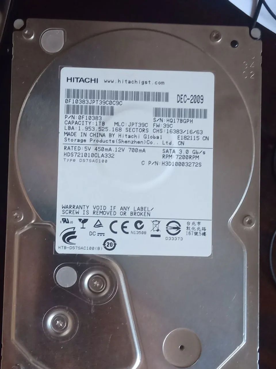 HD Seagate 1T constelation, barracuda e Hitachi novos - Foto 4
