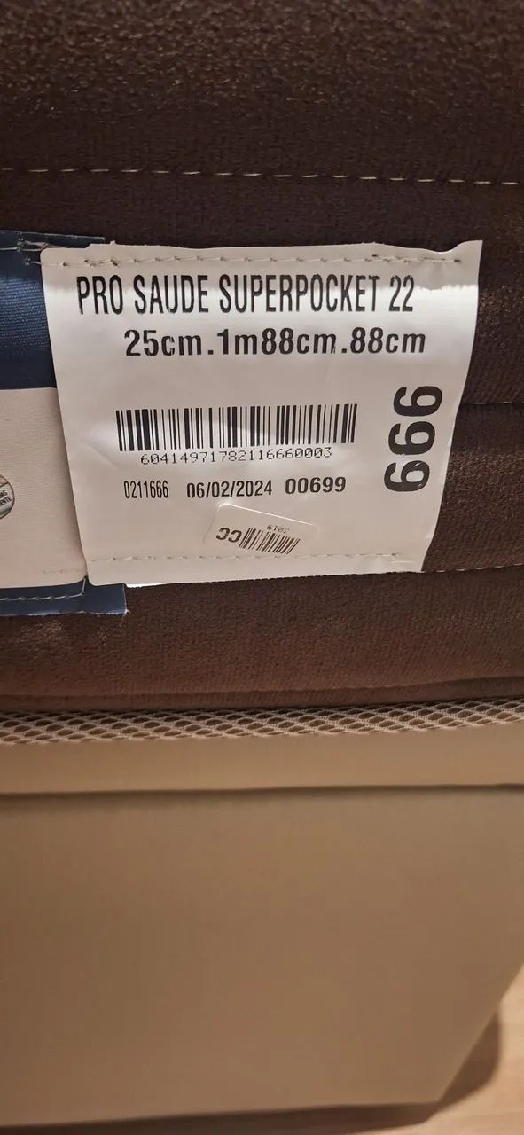 Cama solteiro, box baú em corino - Foto 4