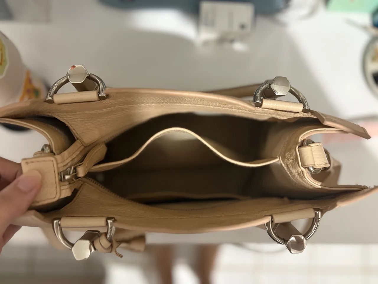 Bolsa bege Arezzo  - Foto 3