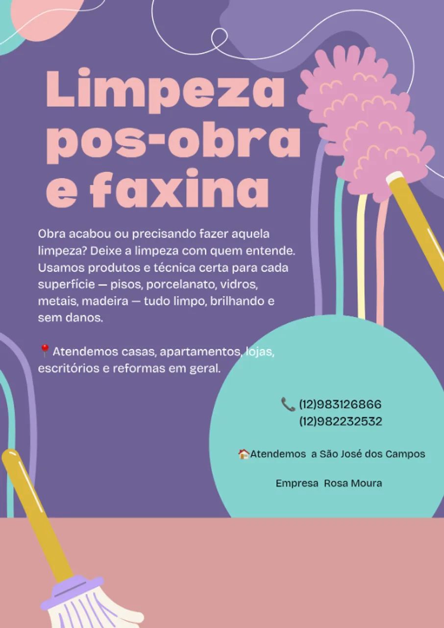Limpeza Pós Obra e Faxina 