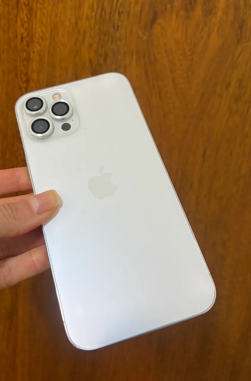 iPhone 12 Pro Max 128GB Branco - Impecável! Única Dona (Bateria OK