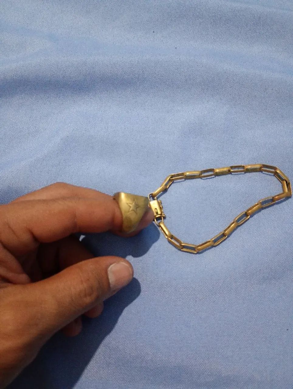 Anel e pulseira moeda antiga  - Foto 2