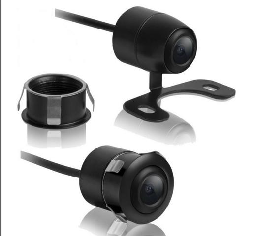Camera de ré 2x1 automotiva universal de alta resoluçao completa 1 ano de garantia