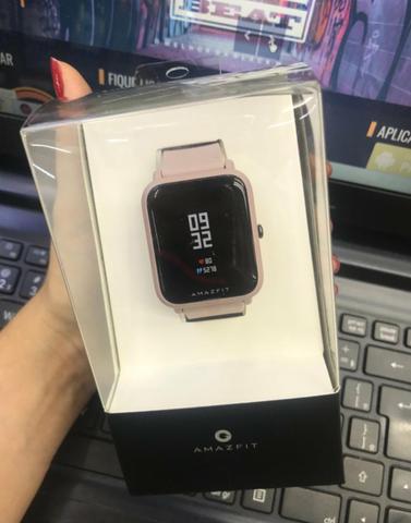 Smartwatch Amazfit bip lite Rose Novo com garantia