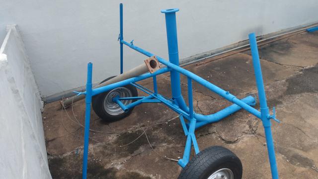 Carrinho para canhão irrigação