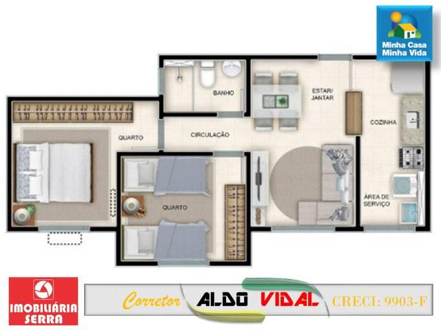 ARV 98. Apartamento dois quartos condomínio fechado balneário de Carapebus - Foto 11