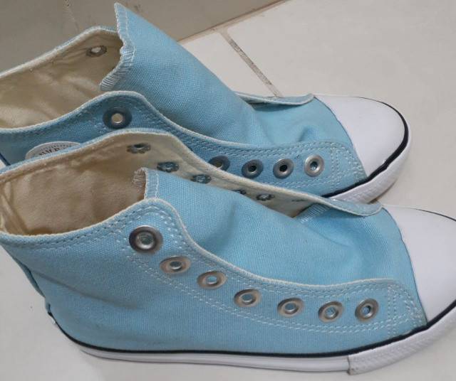 all star azul turquesa cano alto