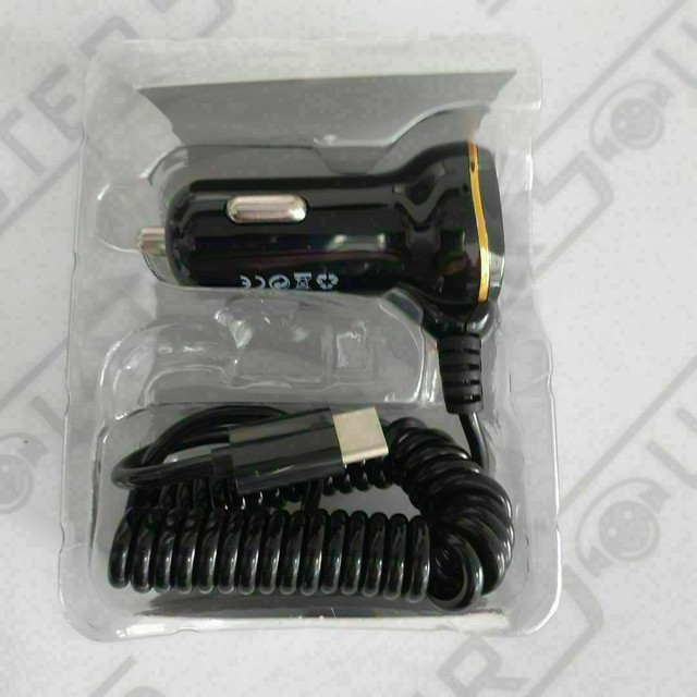 Kit carregador veícular. Com uma entrada usb, Cabo fixo com entrada tipo C. Novo. - Foto 3