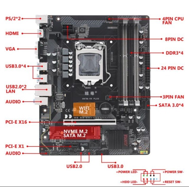 Placa Mãe - 1150 - H97 - Gamer - Foto 3