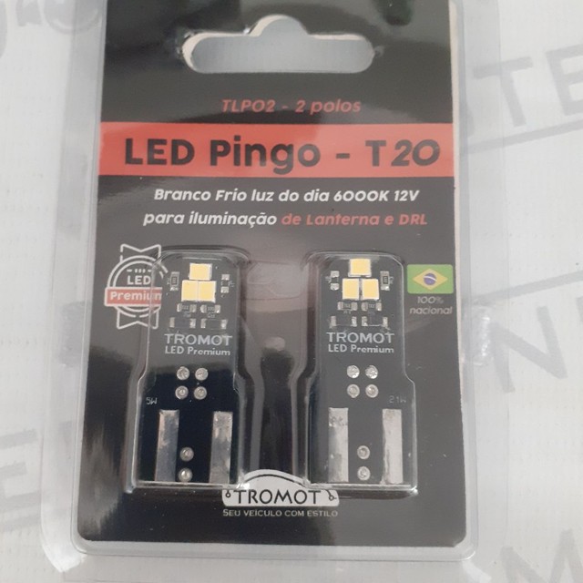 Led pingo T20. 2 polos. Tromot. Garantia. Novo. Instalado.  - Foto 2