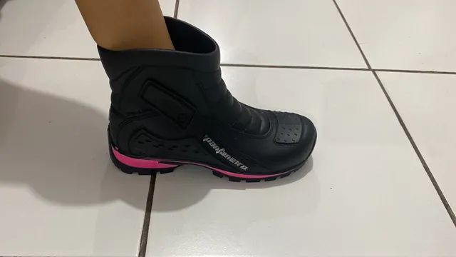 Bota impermeavel para motociclista unissex 