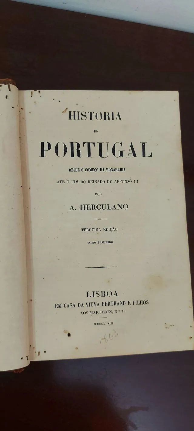 3 tomos da "História de Portugal" de A.Herculano - 2° e 3° edições - RARIDADE - Foto 6