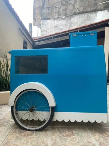 Carrinho de Lanche de fibra 