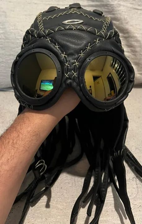 Touca da Medusa Oakley + Goggle c/ Lentes Gold - Foto 6