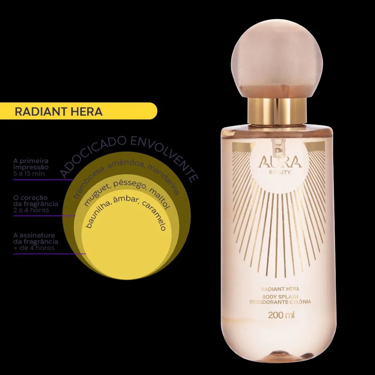 Body Splash Aura Beauty Radiant Hera Hinode - Foto 2