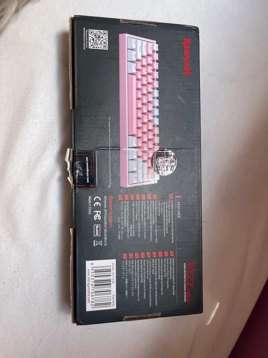 Teclado Mecânico Gamer Redragon Anivia, RGB, Branco e Rosa - Foto 2